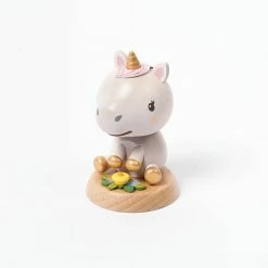 Odin Parker Wooden Unicorn Bobblehead *New*