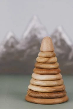 Tateplota Handmade Wooden Pyramid Stacker *New*