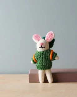 Odin Parker Needle Felted Bunny With Carrot Backpack *New*