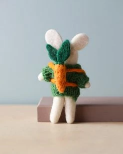 Odin Parker Needle Felted Bunny With Carrot Backpack *New*