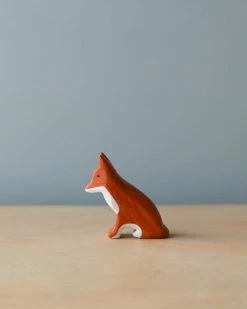 Forest Melody *New* Handmade Wooden Sitting Fox