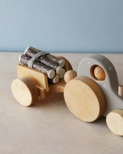 Friendly Toys *New* Handmade Wooden Tractor