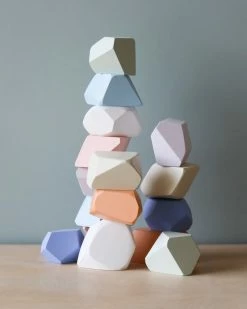 Rock Blocks | 16-Piece Stacking Wooden Rocks