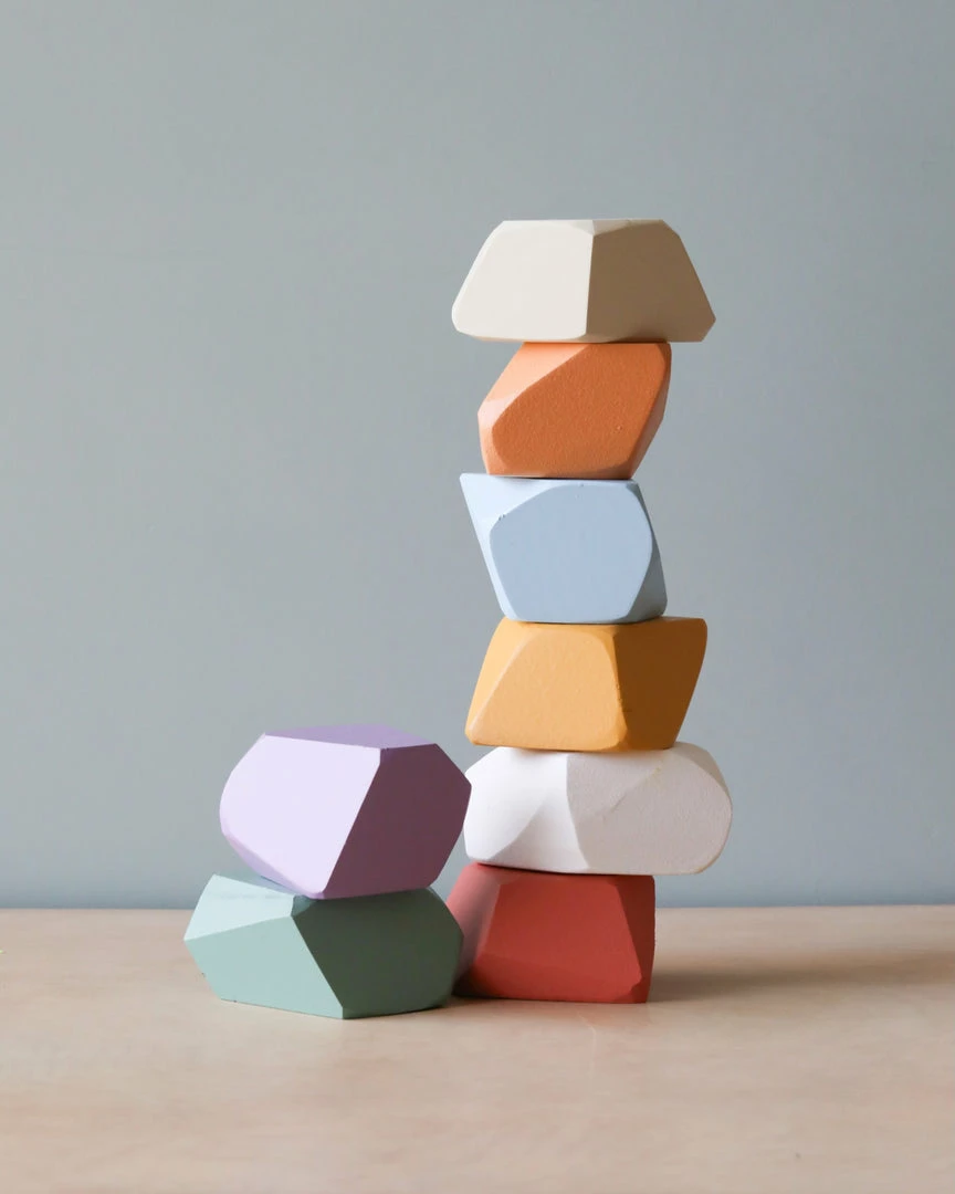 *New* Rock Blocks | 8-Piece Stacking Wooden Rocks 3 *New* Rock Blocks | 8-Piece Stacking Wooden Rocks