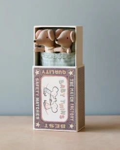 *New* Maileg | Twin Baby Mice In Matchbox