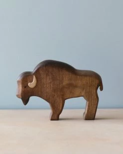 Forest Melody Handmade Wooden Bison *New*