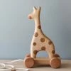 Tateplota Handmade Wooden Giraffe Pull Toy 1 Tateplota Handmade Wooden Giraffe Pull Toy