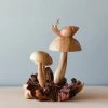 Odin Parker *New* Handmade Wooden Mushrooms With Snail 2 Odin Parker *New* Handmade Wooden Mushrooms With Snail