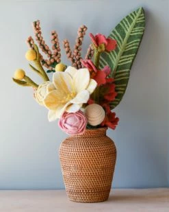 Odin Parker *New* Felt Flowers In A Vase