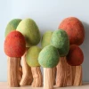 Papoose *New* Handmade Wood & Felt Trees 1 Papoose *New* Handmade Wood & Felt Trees