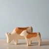 *New* Brin D'Ours | Handmade Spotted Brown Cow Set
