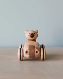 Odin Parker *New* Wooden Animal Pull-Back Car