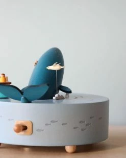 Wooderful Life *New* Pre-order: Wooden Whale Music Box (ships End Of July)