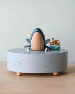 Wooderful Life *New* Pre-order: Wooden Whale Music Box (ships End Of July)