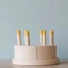 Odin Parker Exclusive *New* Handmade Wooden Vanilla Cake With Candles 1 Odin Parker Exclusive *New* Handmade Wooden Vanilla Cake With Candles