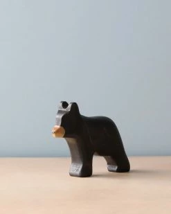 Forest Melody *New* Handmade Wooden Black Bear Family