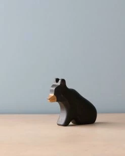 Forest Melody *New* Handmade Wooden Black Bear Family