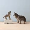 Forest Melody *New* Handmade Wooden Wolves