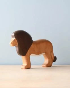 Forest Melody Handmade Wooden Lion *New*