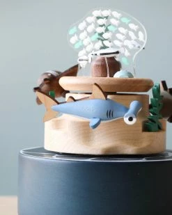 Wooderful Life *New* Wooden Under The Sea Music Box