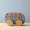 Friendly Toys Handmade Wooden Bus Toy *New*
