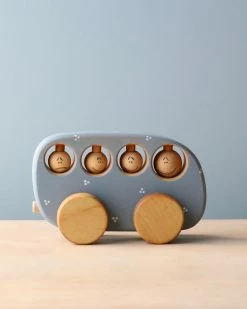 Friendly Toys Handmade Wooden Bus Toy *New*