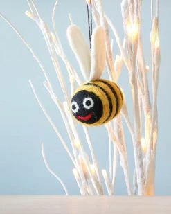 Odin Parker *New* Handmade Felt Bee Christmas Tree Ornament