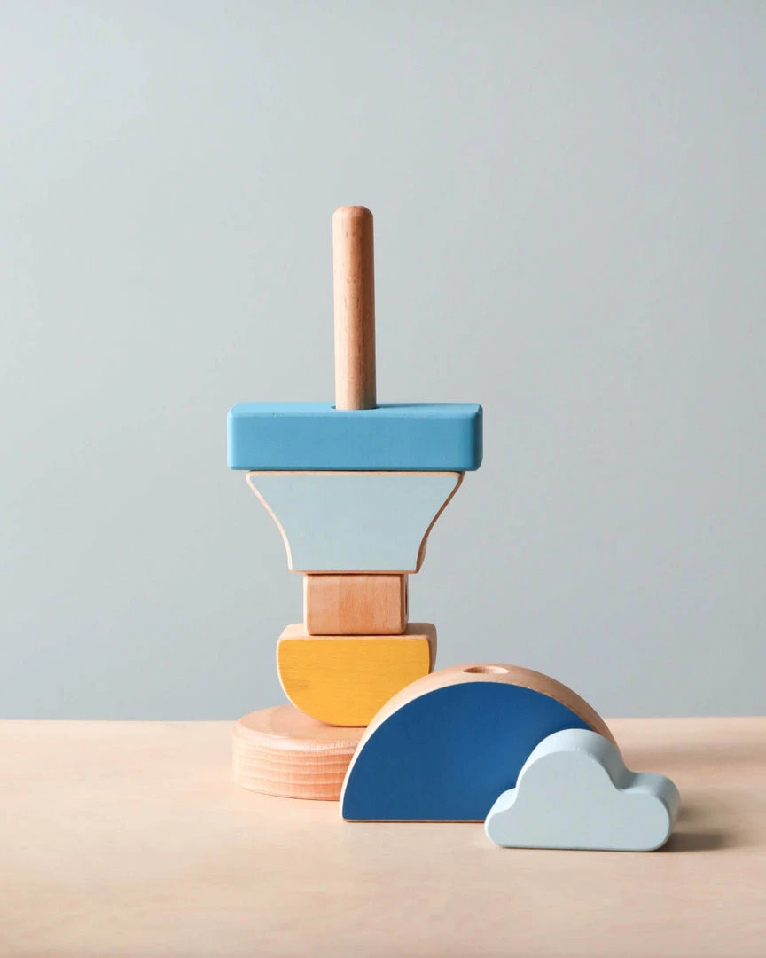 Animi Handmade Wooden Hot Air Balloon Stacker 4 Animi Handmade Wooden Hot Air Balloon Stacker