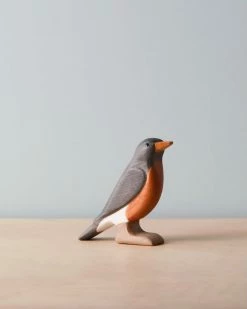 Forest Melody *New* Handmade Wooden Robin Bird