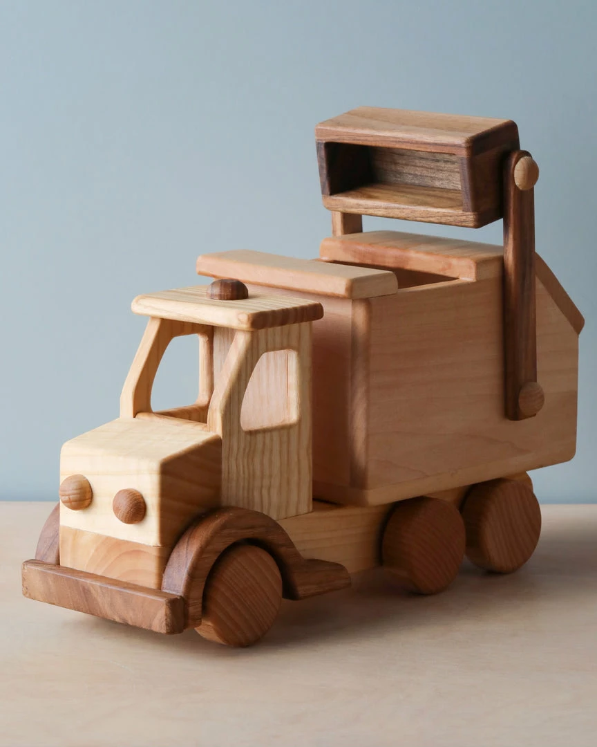 Odin Parker Handmade Wooden Garbage Truck *New* 3 Odin Parker Handmade Wooden Garbage Truck *New*