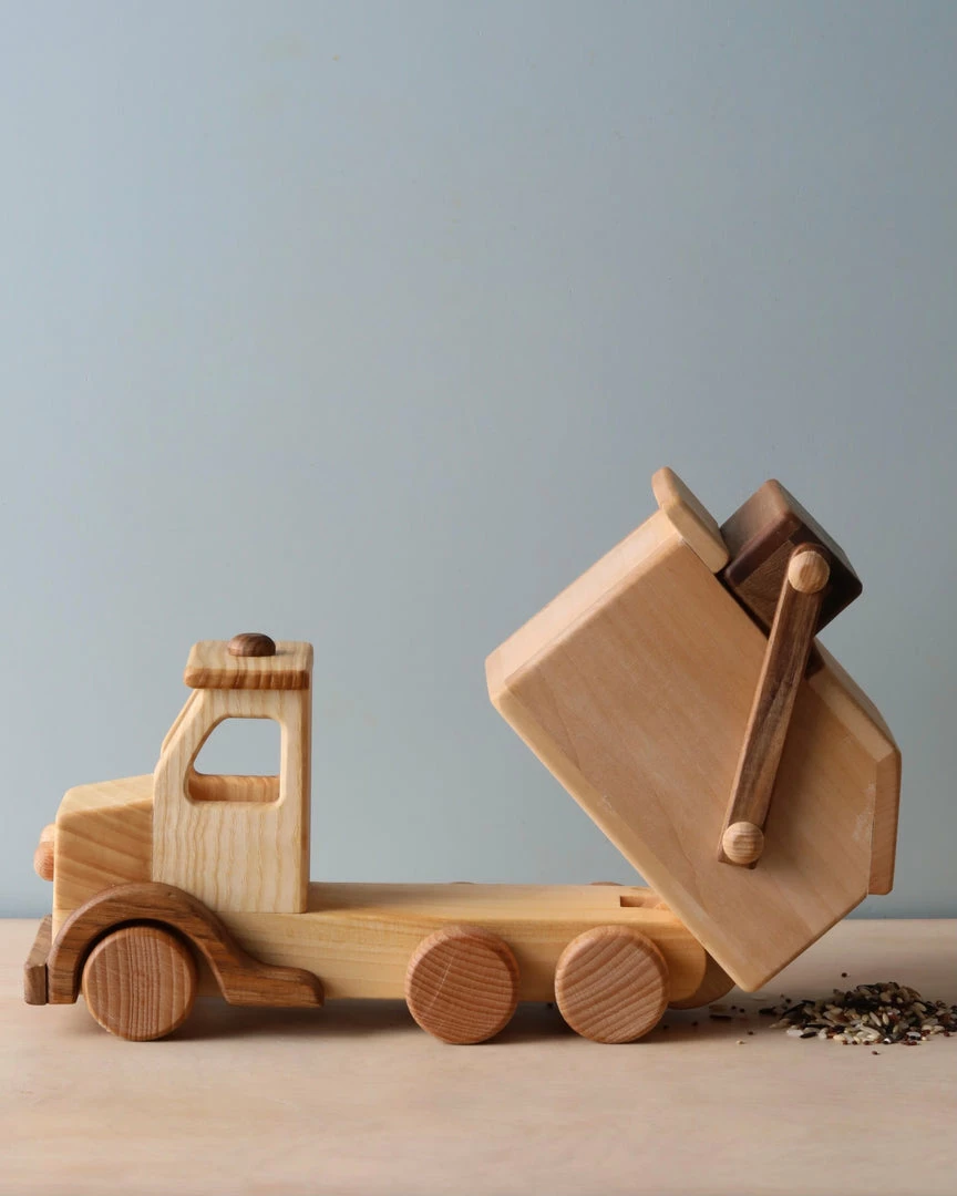 Odin Parker Handmade Wooden Garbage Truck *New* 4 Odin Parker Handmade Wooden Garbage Truck *New*