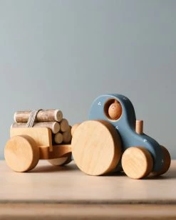 Friendly Toys *New* Handmade Wooden Tractor