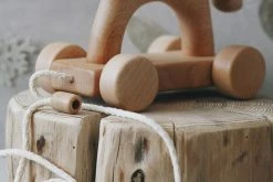 Tateplota Handmade Wooden Horse Pull Toy *New* 9 Tateplota Handmade Wooden Horse Pull Toy *New*