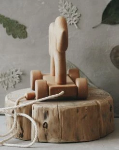 Tateplota Handmade Wooden Horse Pull Toy *New* 8 Tateplota Handmade Wooden Horse Pull Toy *New*