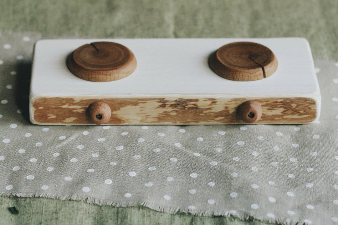 Tateplota Handmade Wooden Pretend Cooktop Stove *New* 5 Tateplota Handmade Wooden Pretend Cooktop Stove *New*