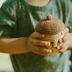 Pebble Handmade Acorn Rattle *New*