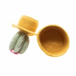 *New* Handmade Felt Succulent - Mustard