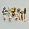 Vendor-unknown Handmade Wooden Vegetable Set