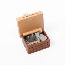 Wooderful Life Mini Santa Music Box *New*