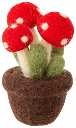 Odin Parker Mini Felt Potted Mushroom *New*
