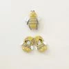 Albetta *New* Organic Baby Booties And Rattle - Bee