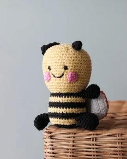 Pebble Handmade Bee Rattle *New*
