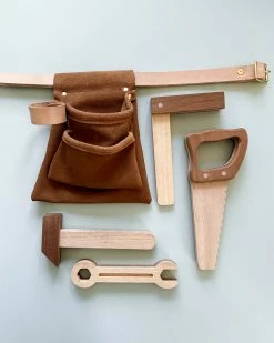 Odin Parker Wooden Tools & Suede Tool Belt *New*