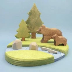 Brin D'Ours | Handmade Wooden Bear River Set