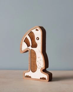 Circle Solid *New* Wooden Animal Numbers (0-9) - Made In USA