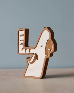 Circle Solid *New* Wooden Animal Numbers (0-9) - Made In USA