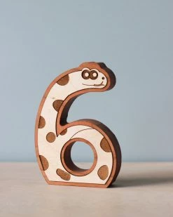 Circle Solid *New* Wooden Animal Numbers (0-9) - Made In USA