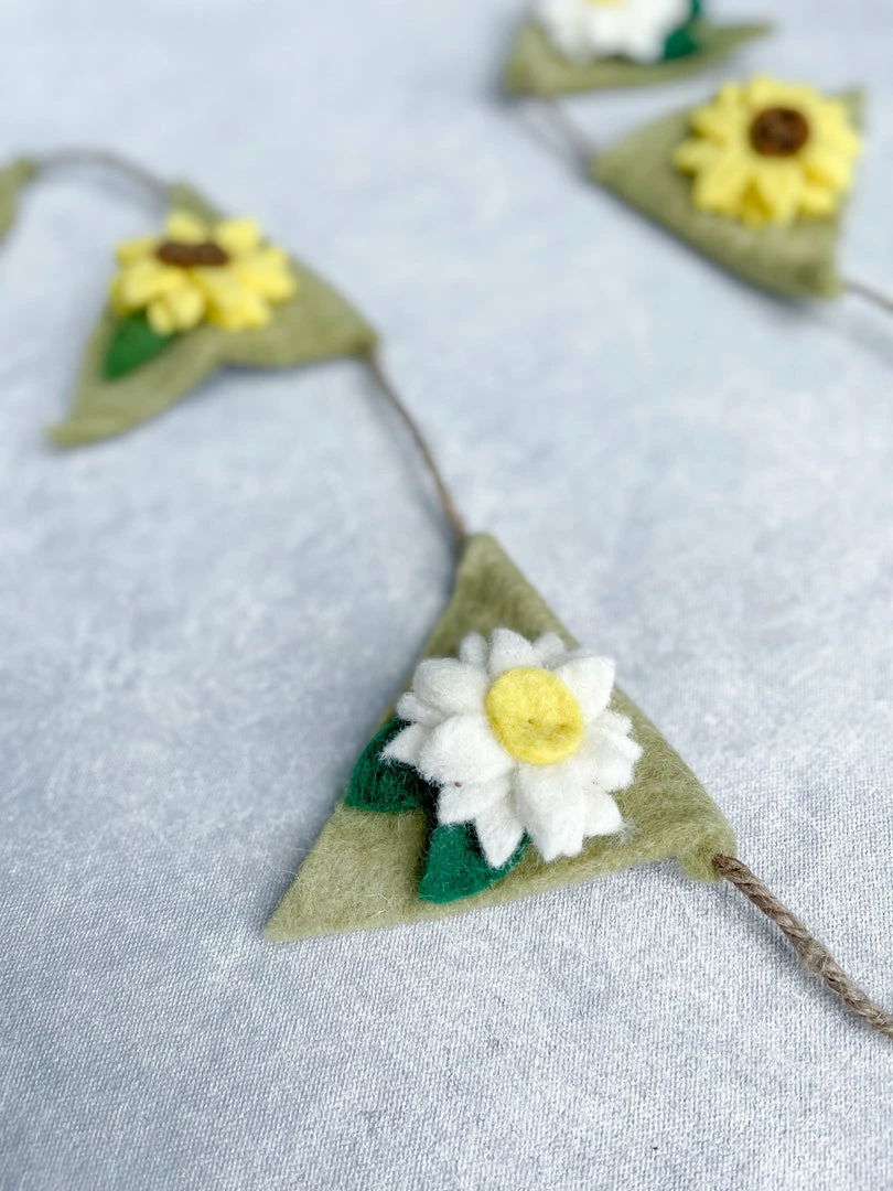 Odin Parker *New* Sunflower & Daisy Bunting Banner 3 Odin Parker *New* Sunflower & Daisy Bunting Banner