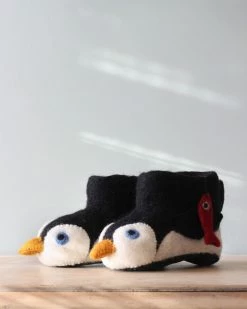 Odin Parker *New* Handmade Wool Penguin Slippers