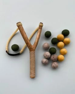 Hella Slingshot Handmade Slingshot & Felt Balls